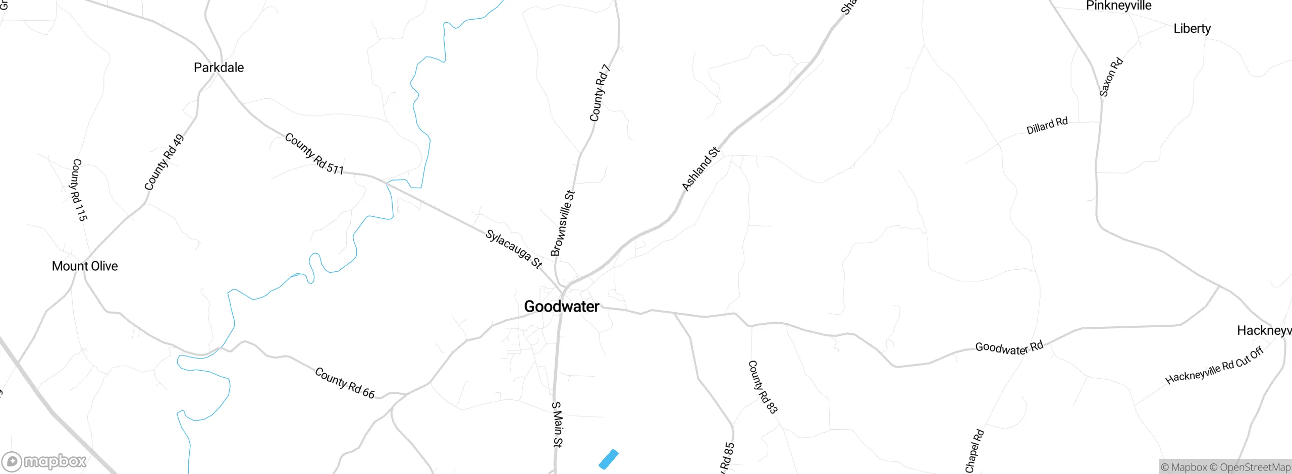 Map showing approximate location
