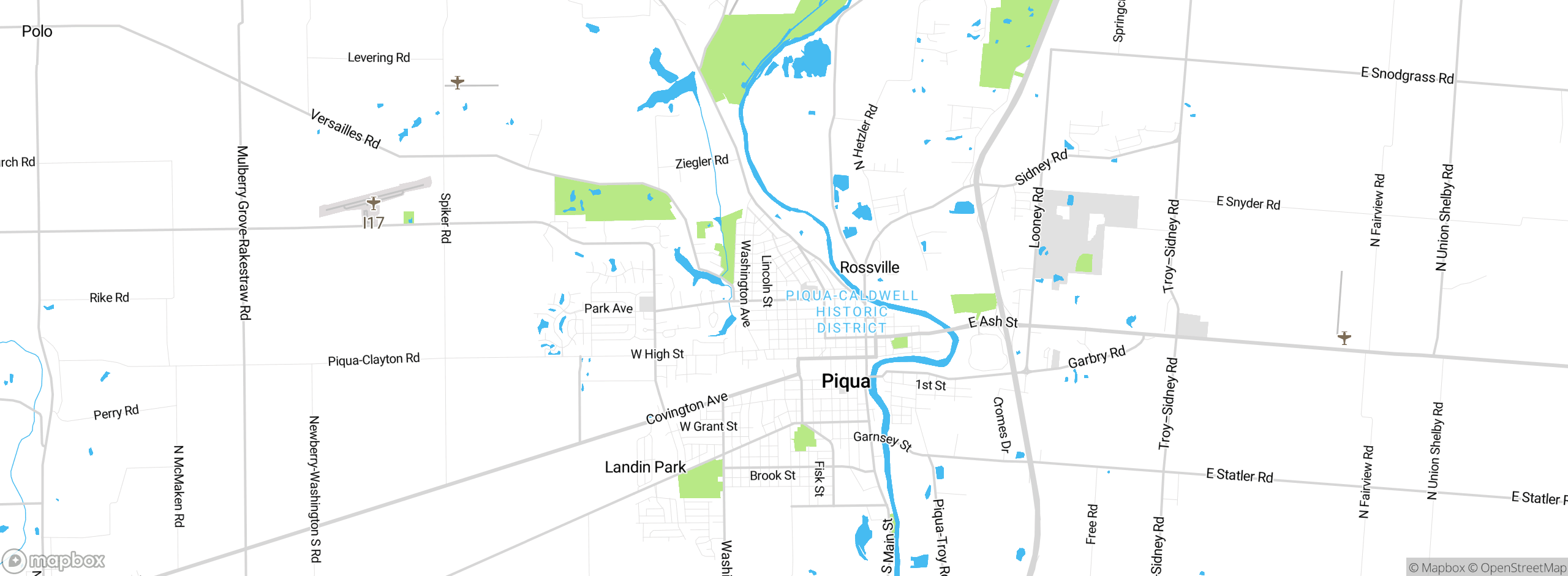 Map showing approximate location