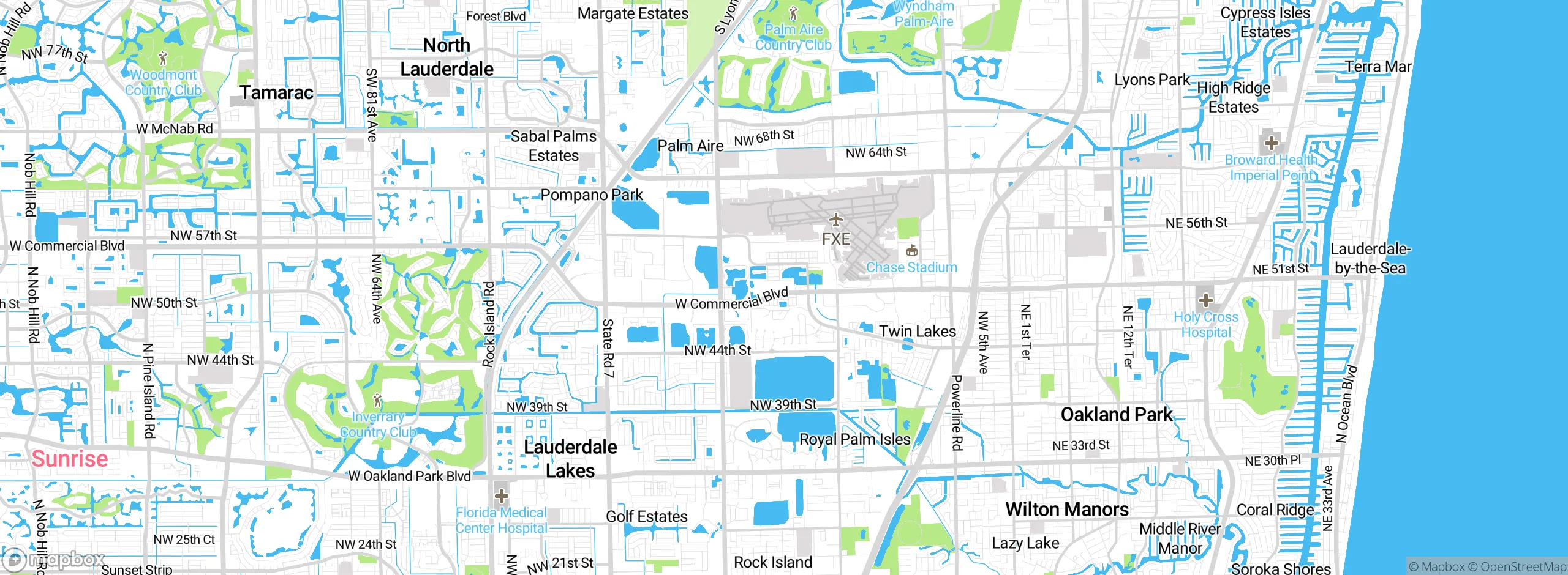 Map showing approximate location