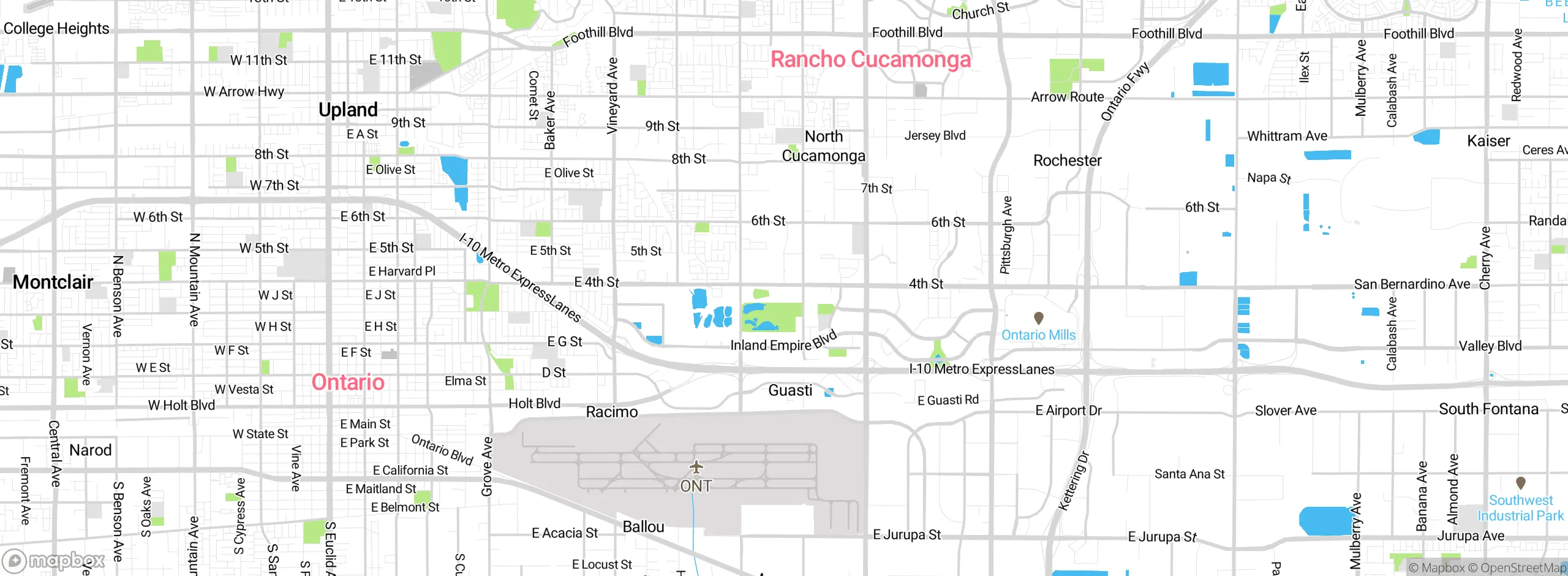 Map showing approximate location