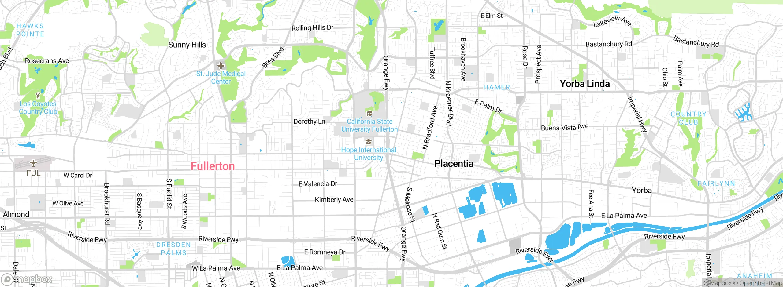 Map showing approximate location