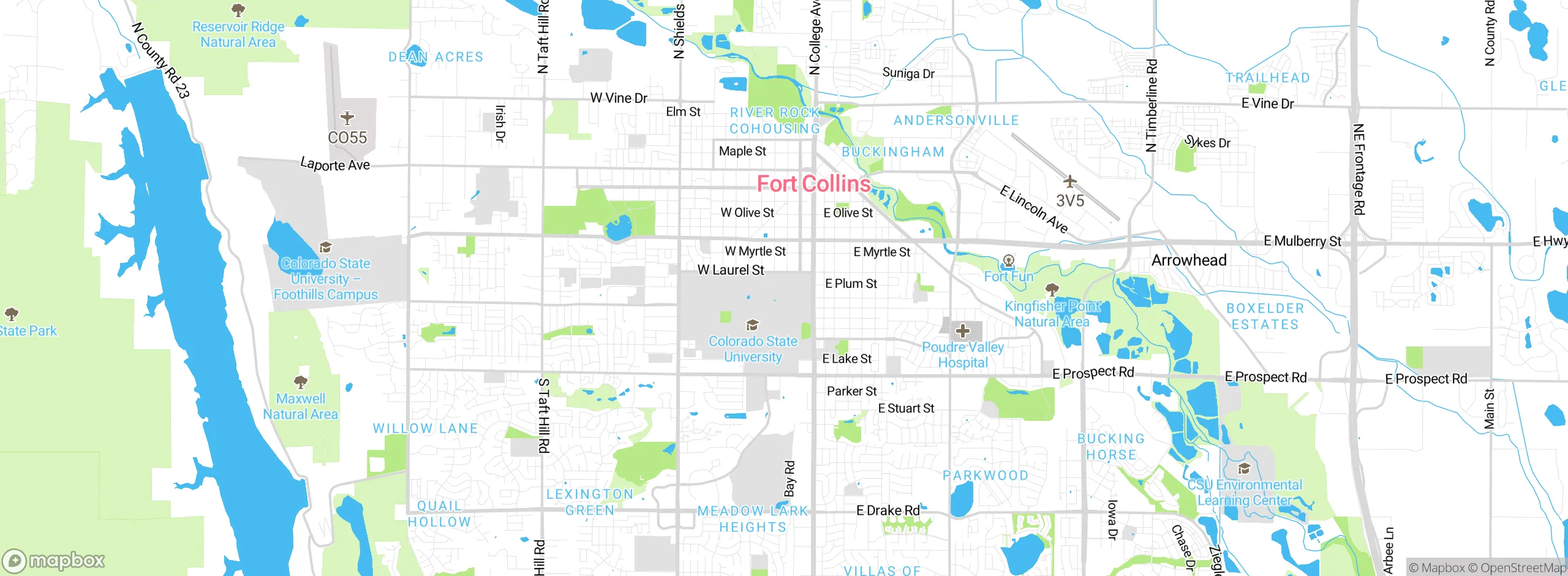 Map showing approximate location