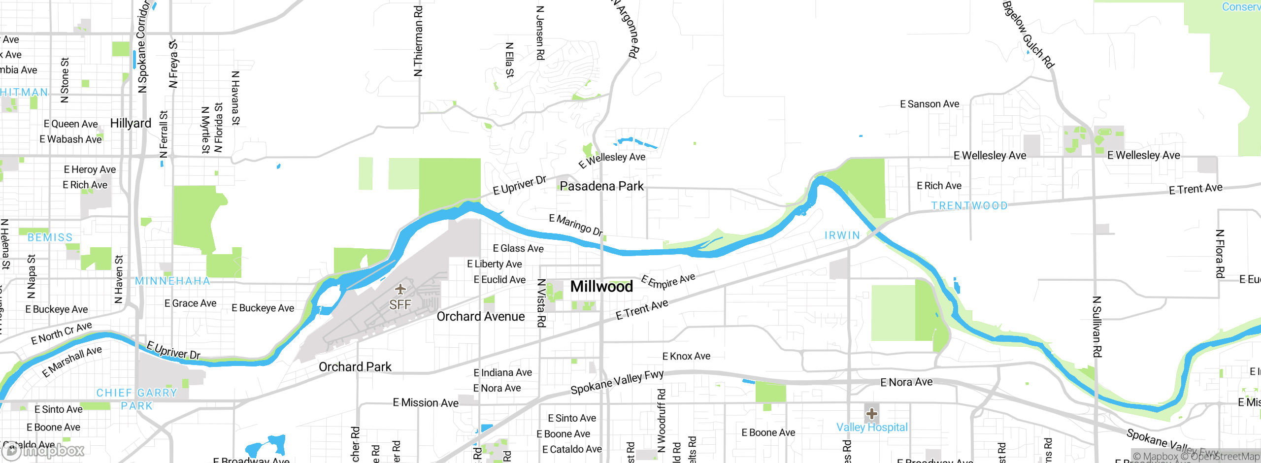 Map showing approximate location