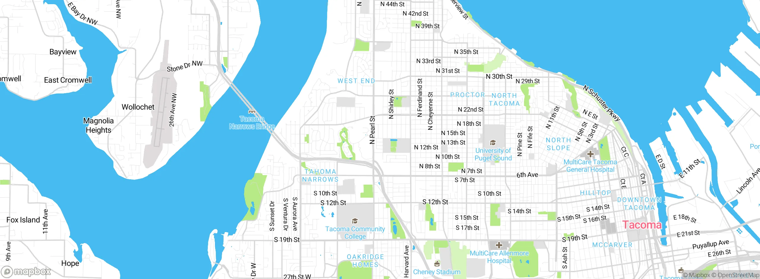 Map showing approximate location