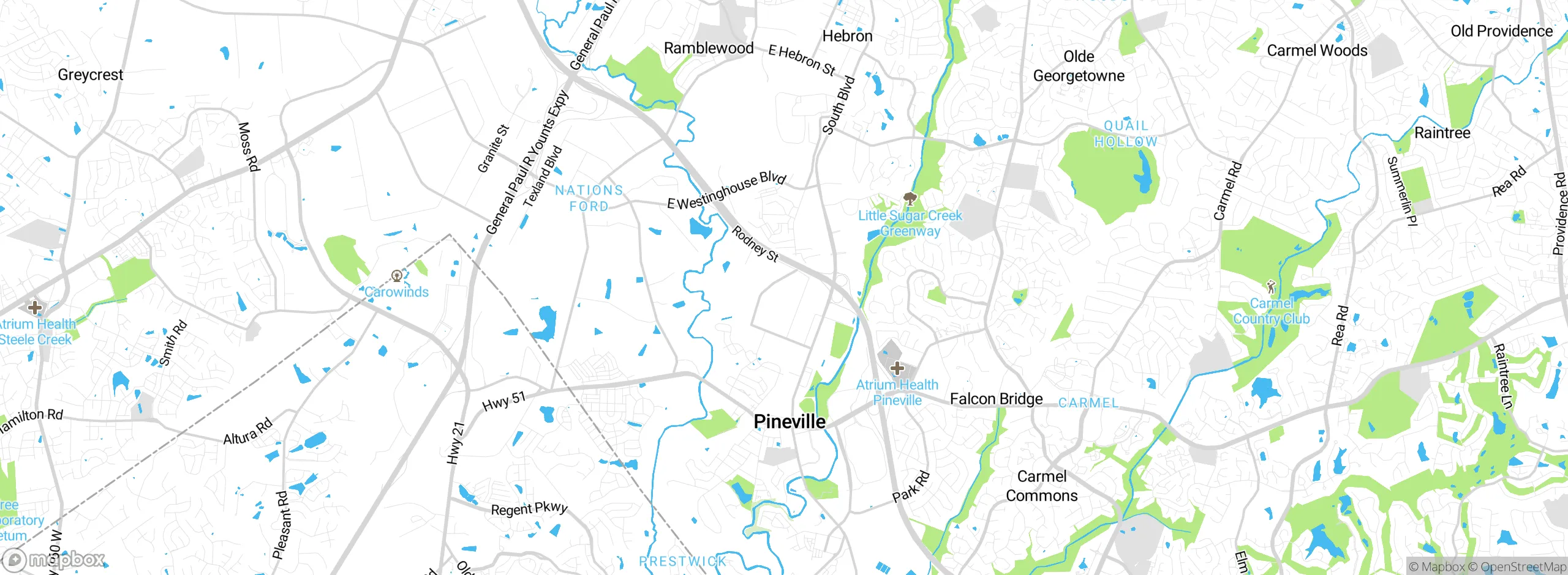 Map showing approximate location