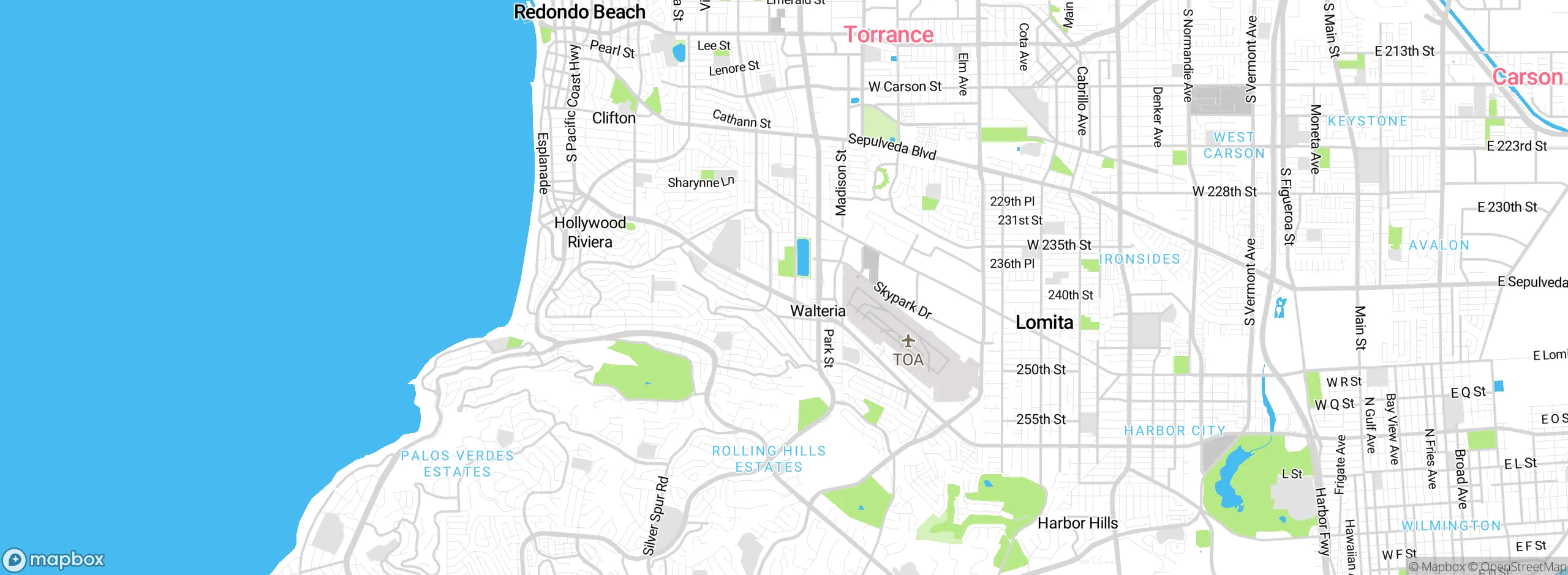 Map showing approximate location