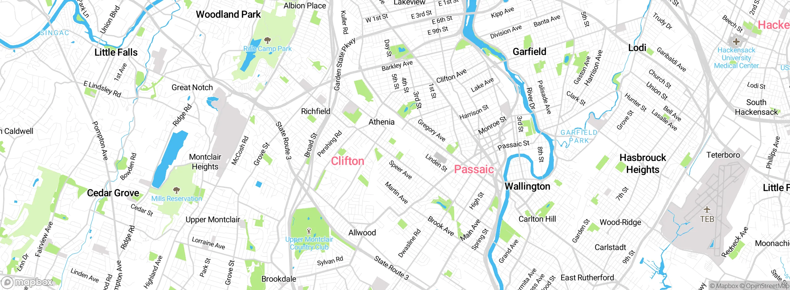Map showing approximate location