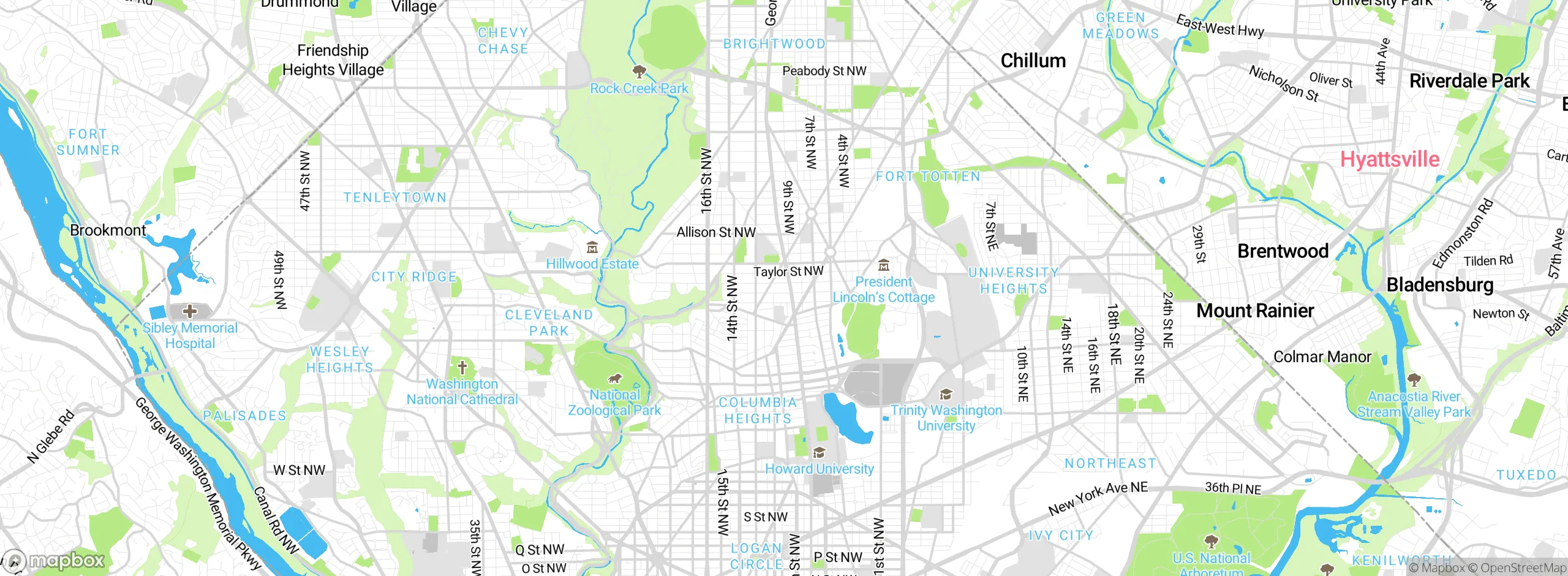 Map showing approximate location
