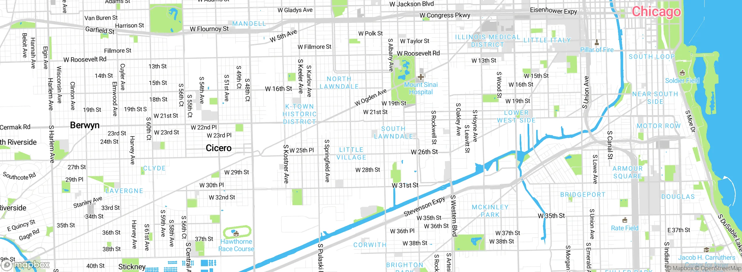 Map showing approximate location