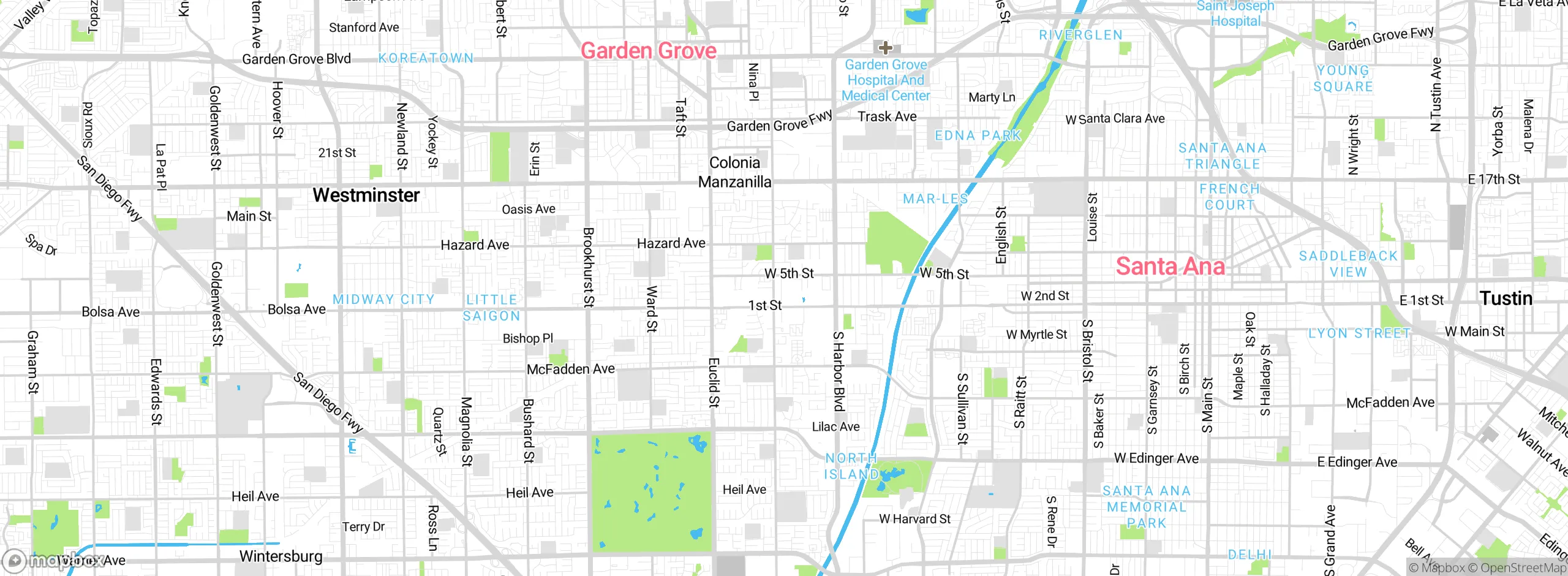 Map showing approximate location
