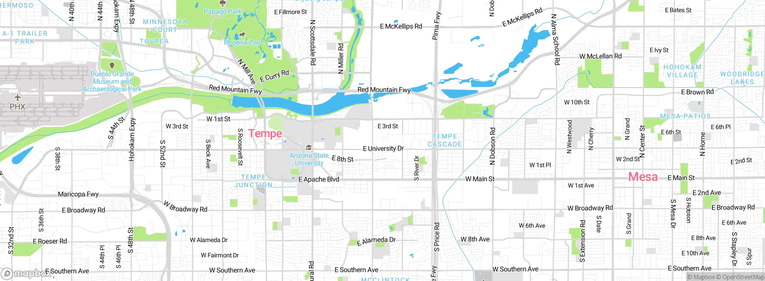 Map showing approximate location