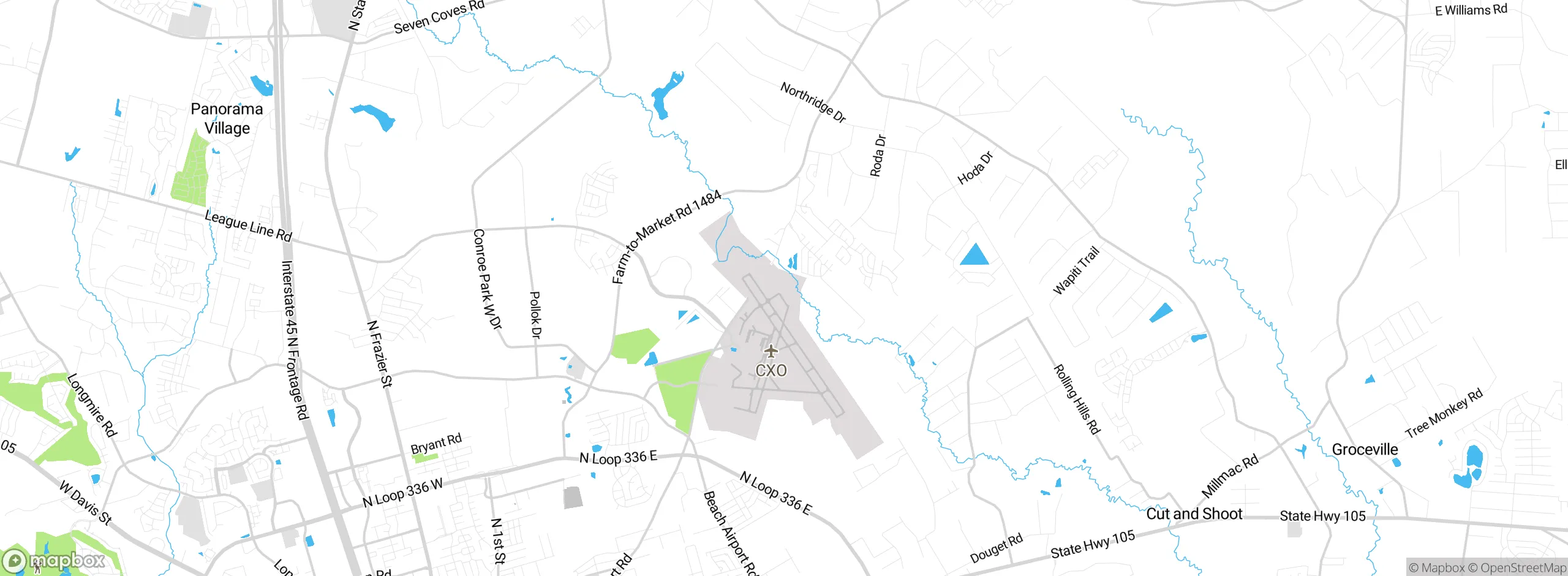 Map showing approximate location