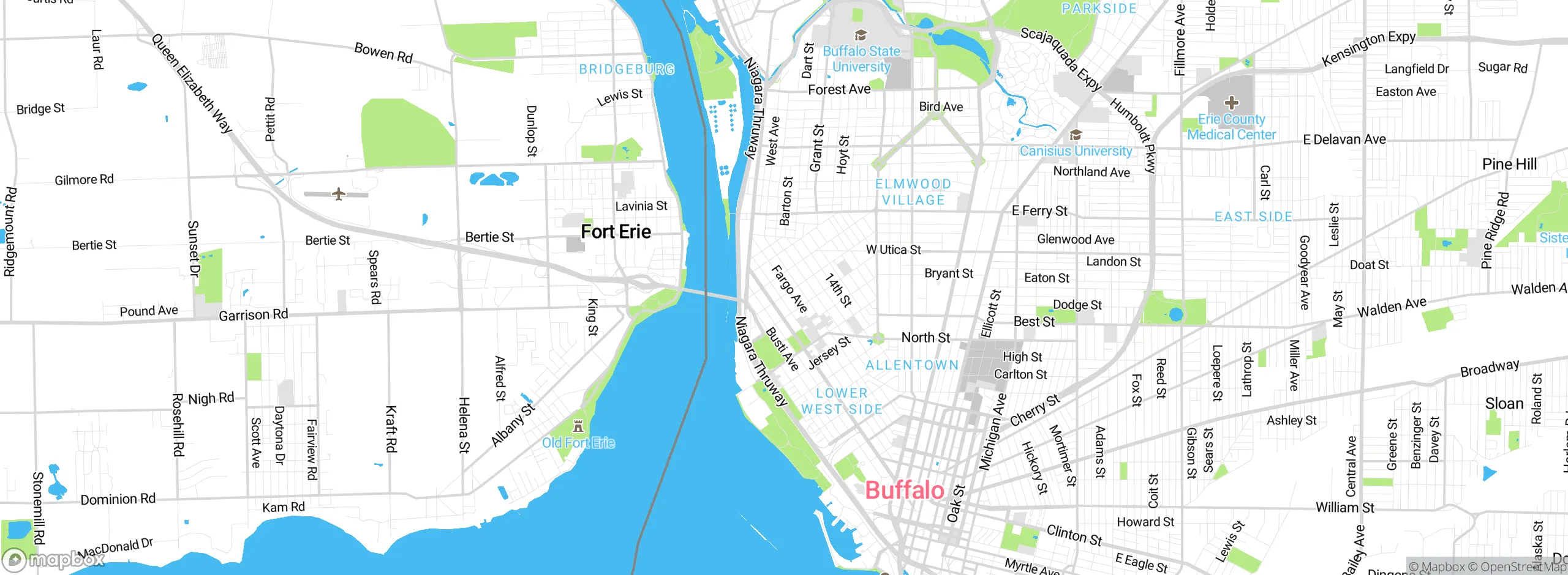 Map showing approximate location