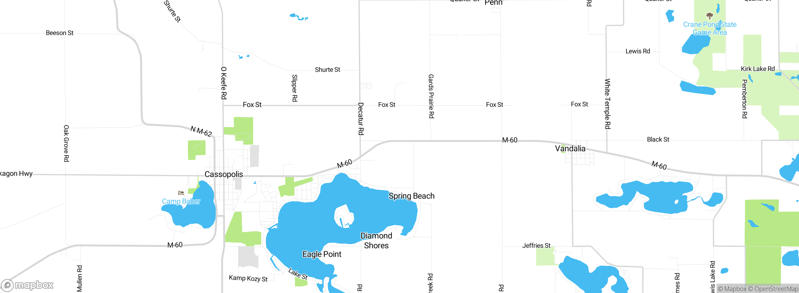 Map showing approximate location