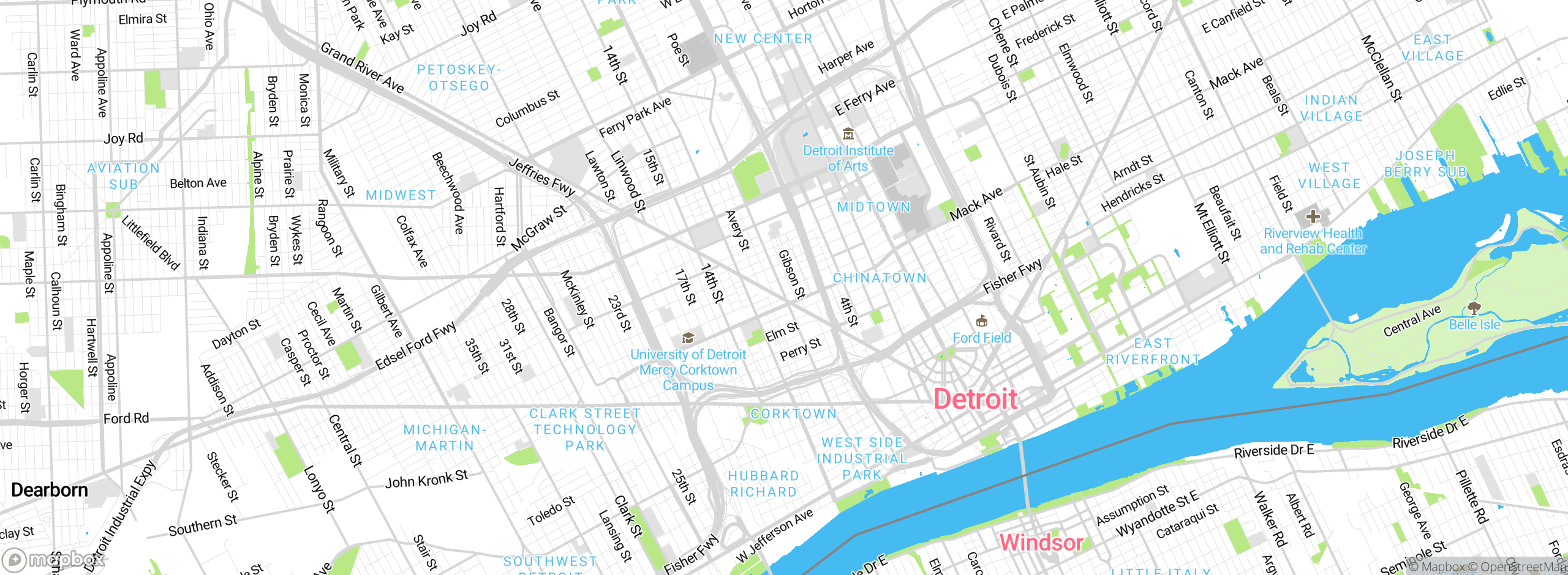 Map showing approximate location