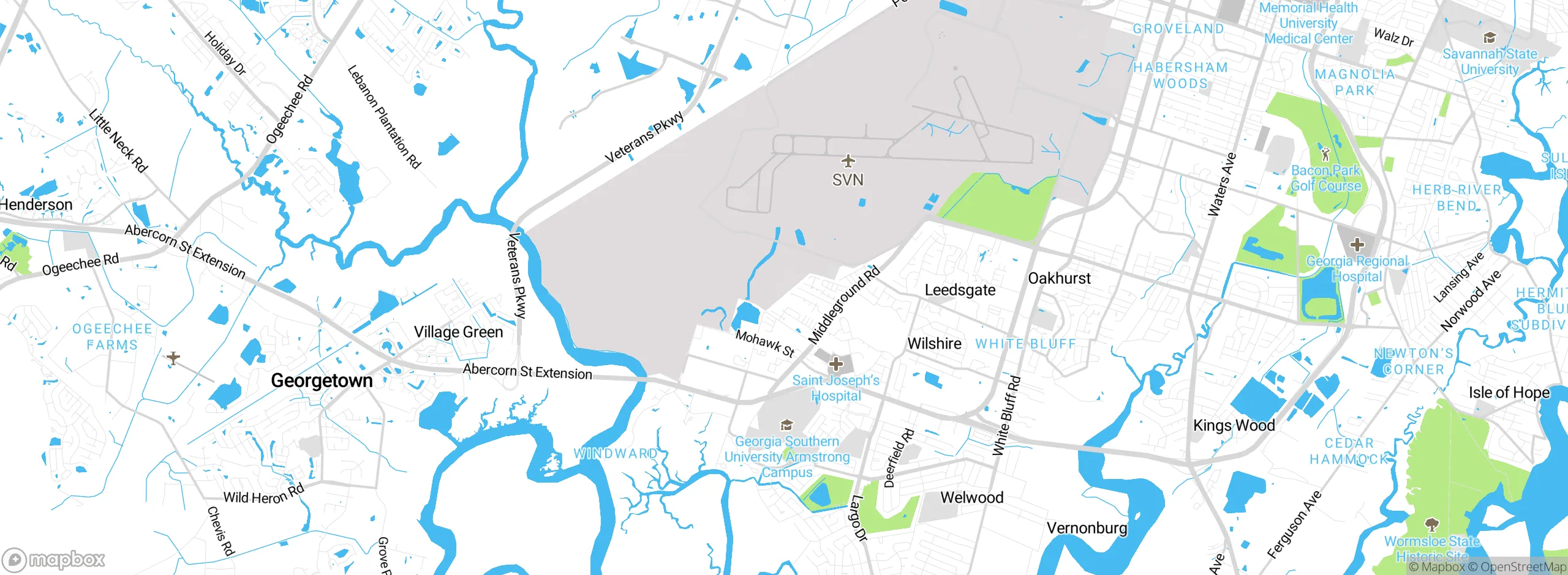Map showing approximate location
