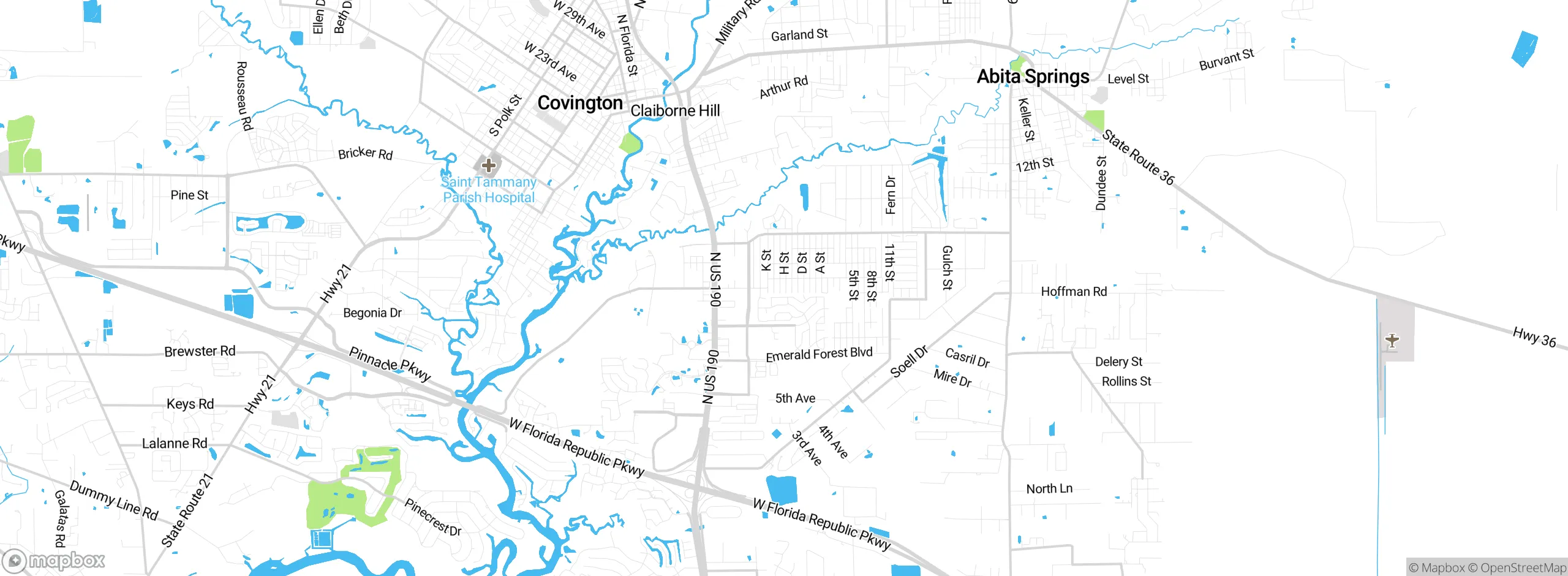 Map showing approximate location