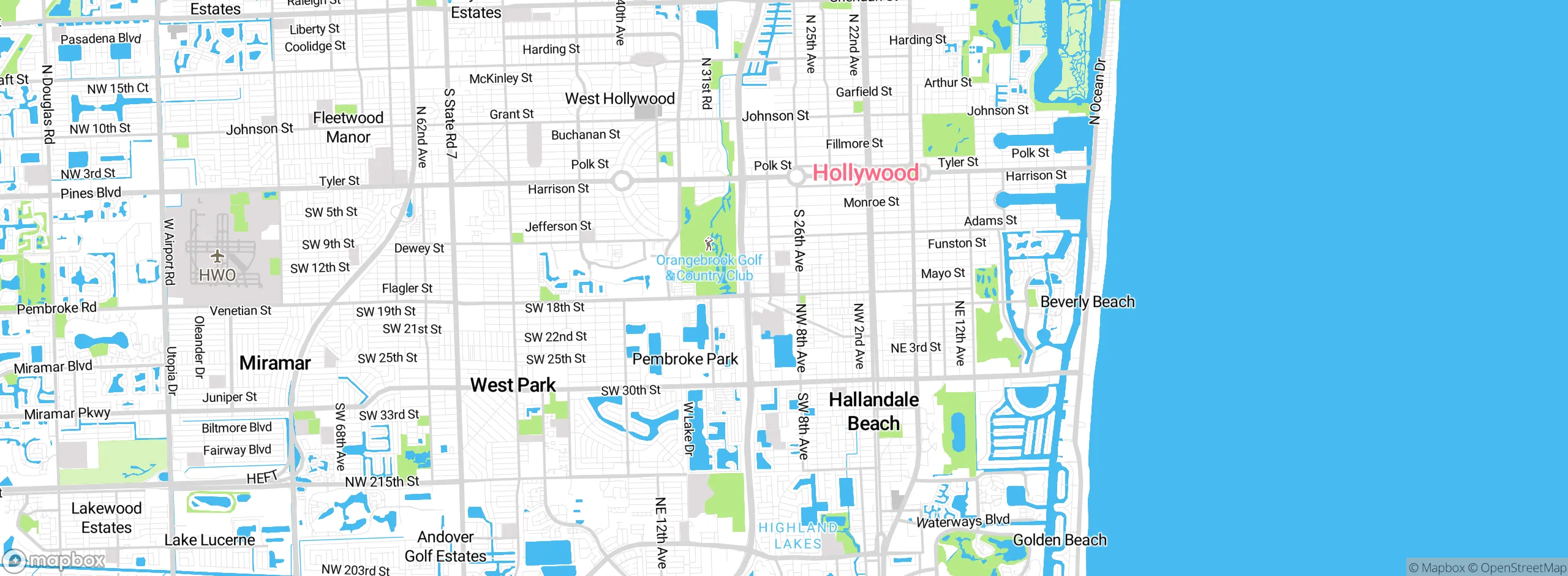 Map showing approximate location