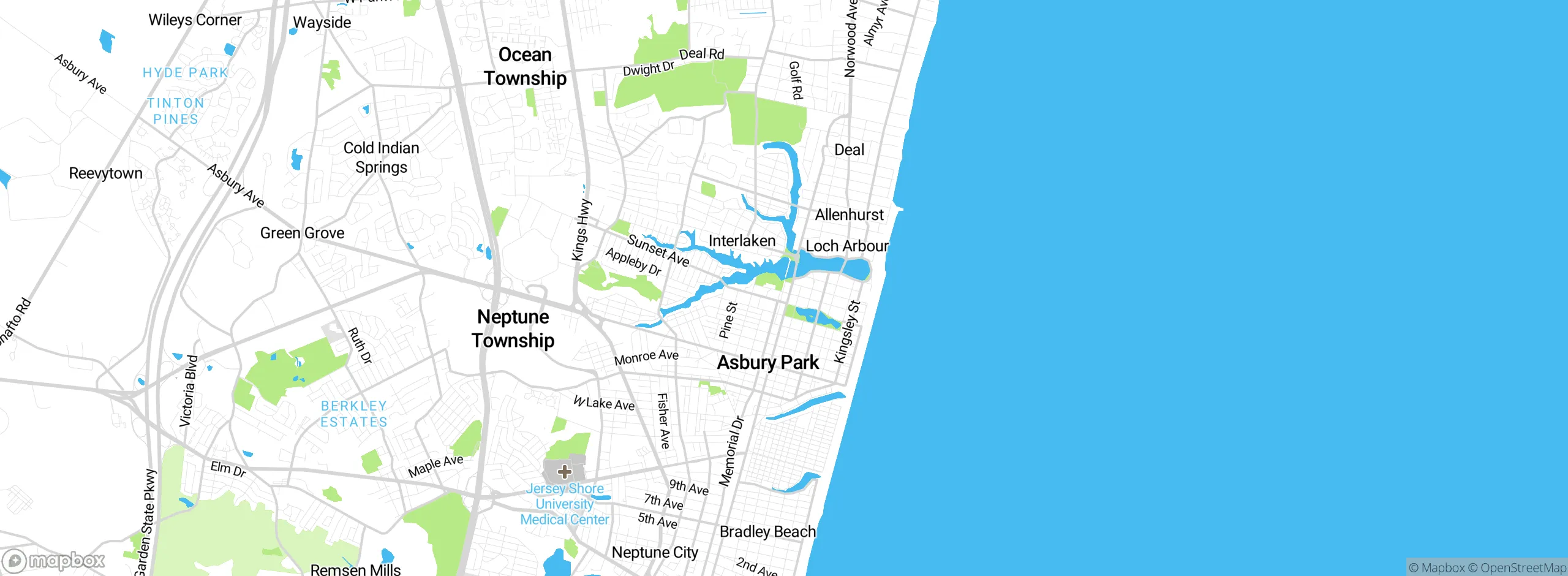 Map showing approximate location