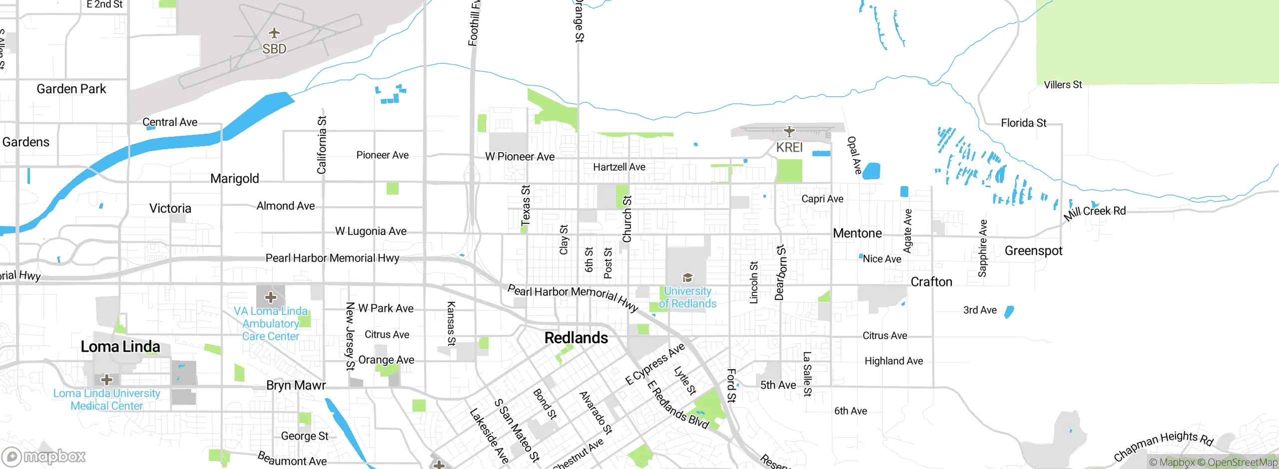 Map showing approximate location