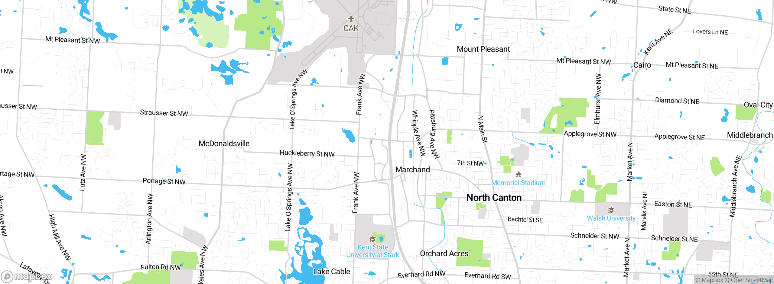Map showing approximate location
