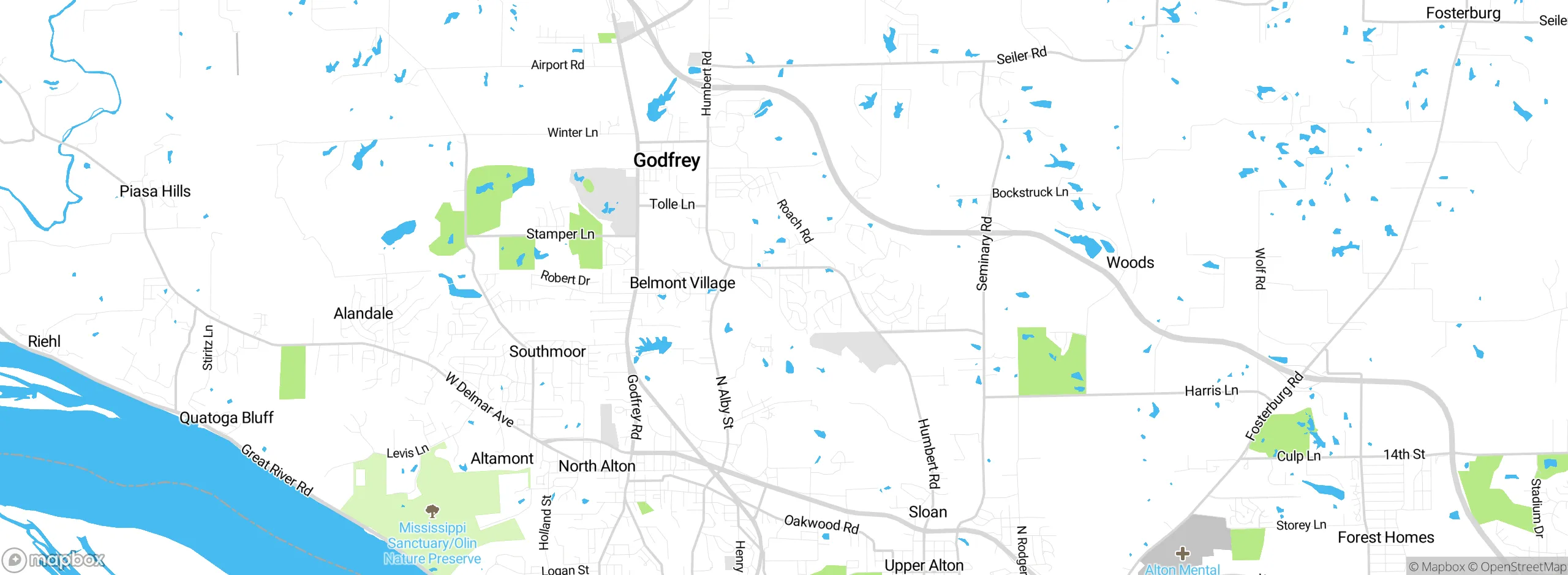 Map showing approximate location