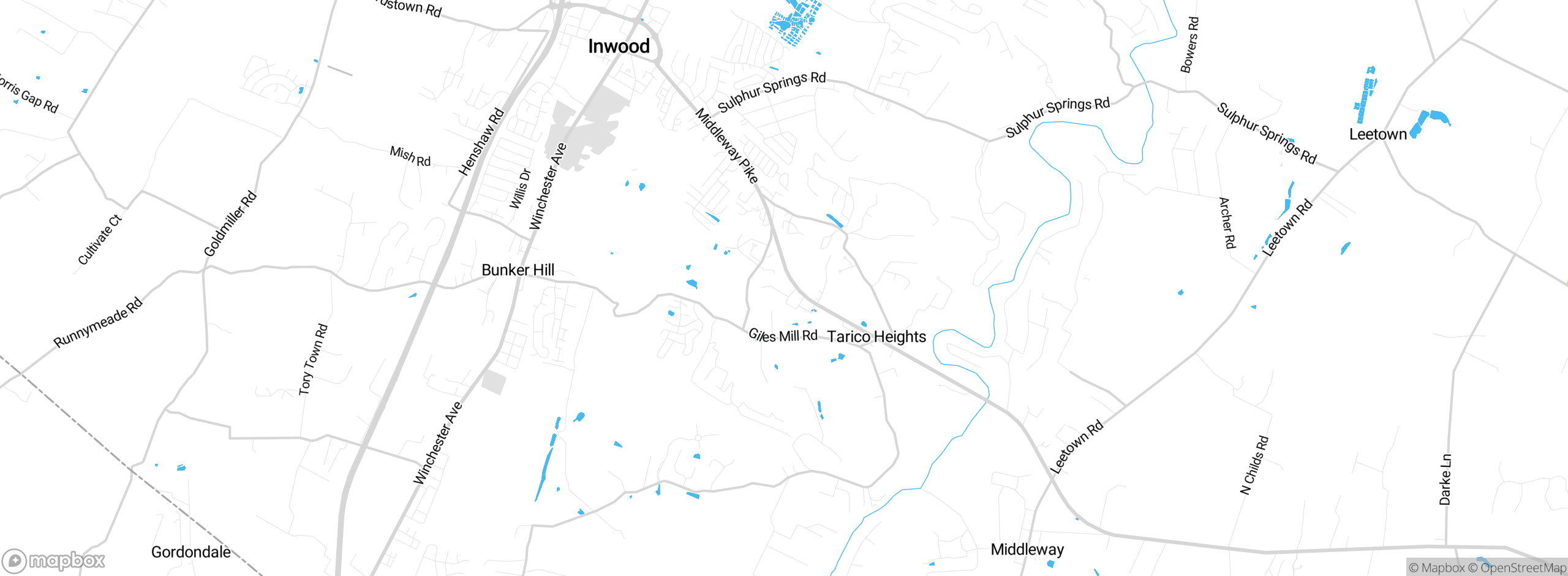 Map showing approximate location