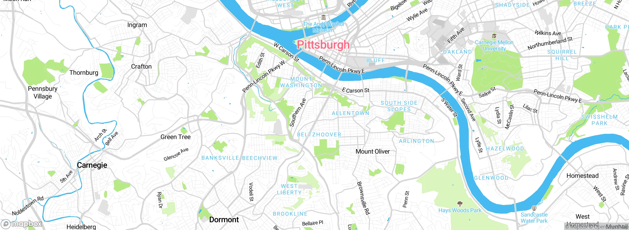 Map showing approximate location