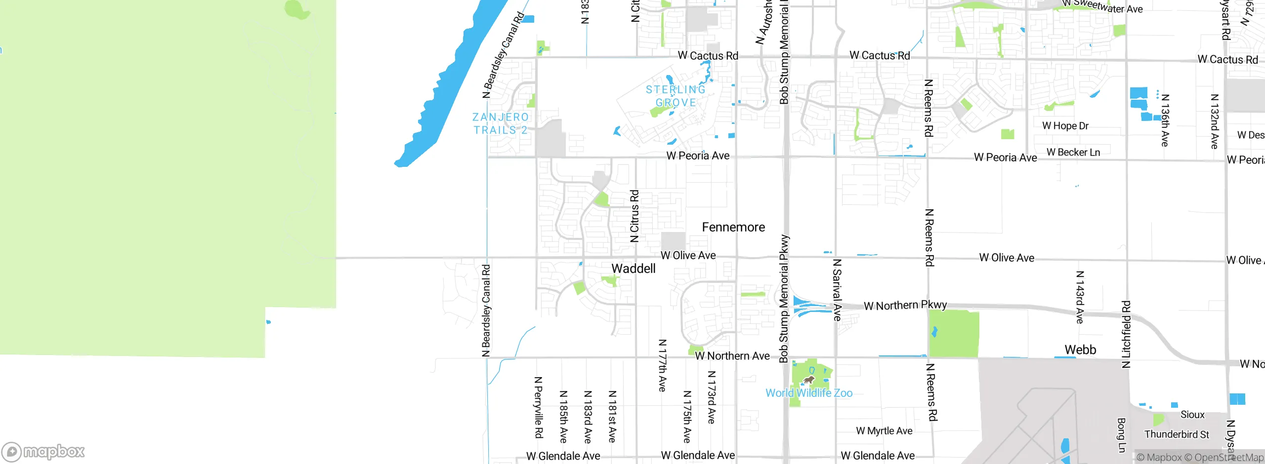 Map showing approximate location