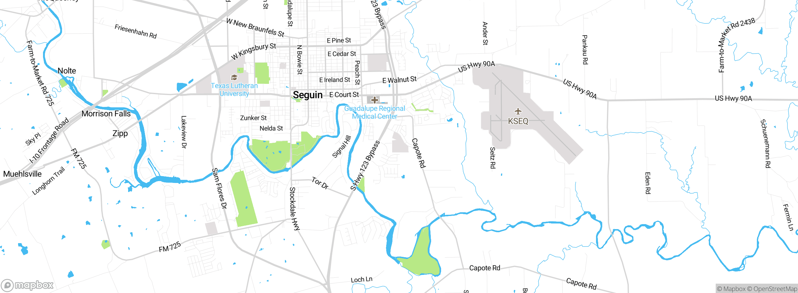 Map showing approximate location