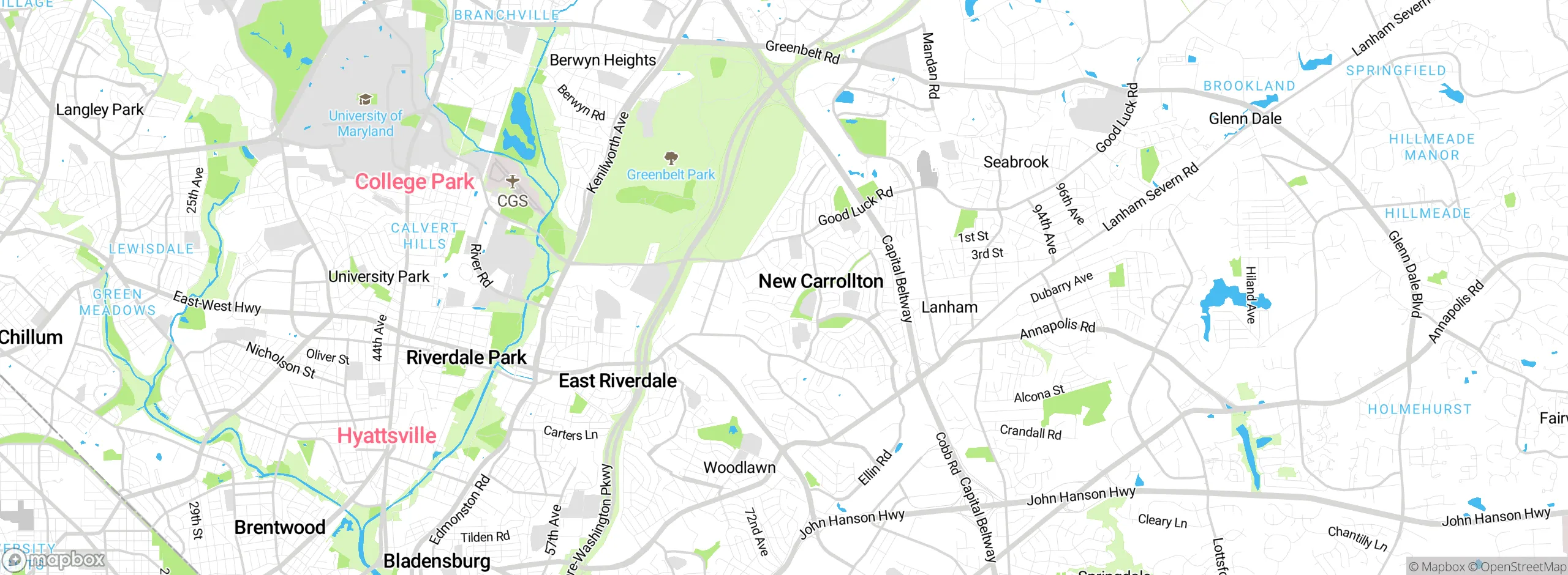 Map showing approximate location