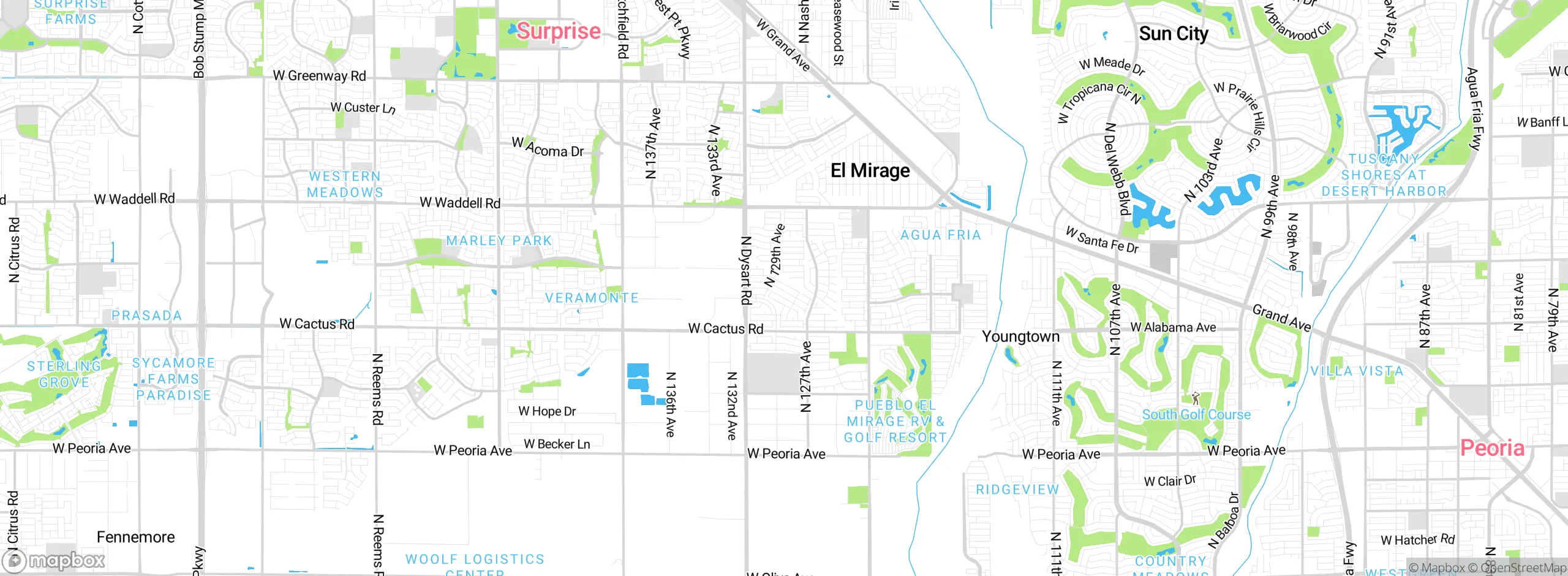 Map showing approximate location