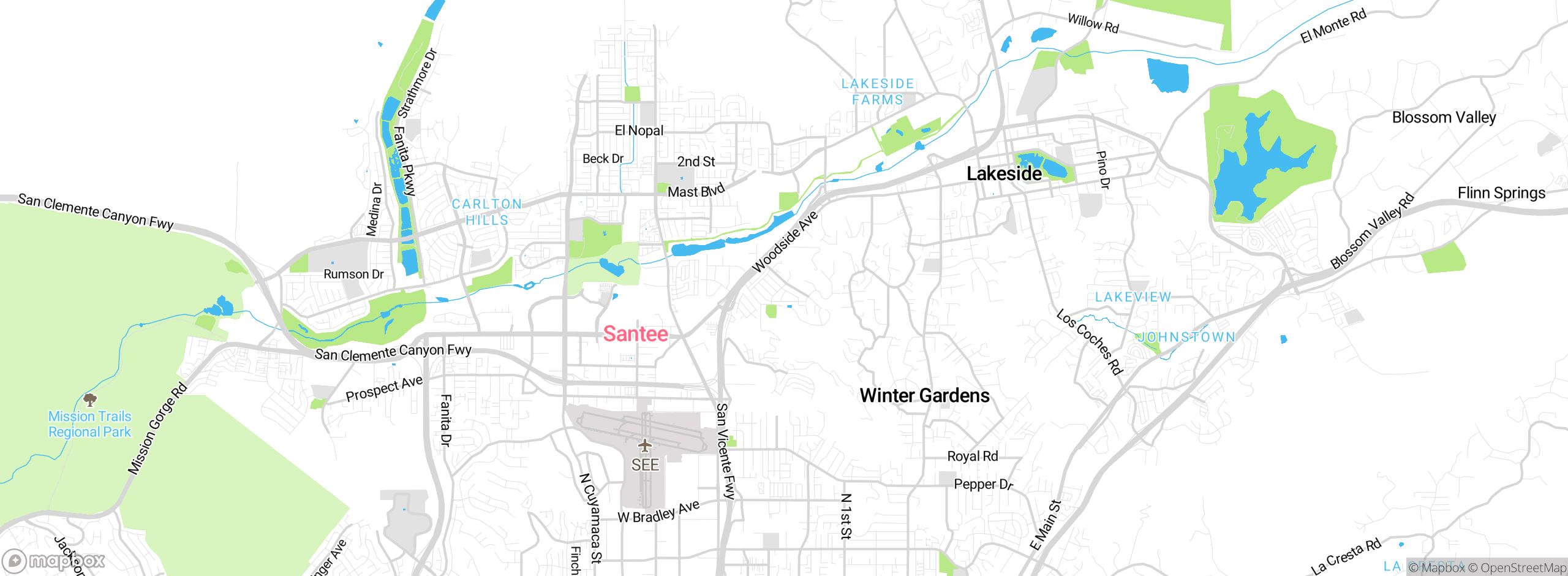 Map showing approximate location