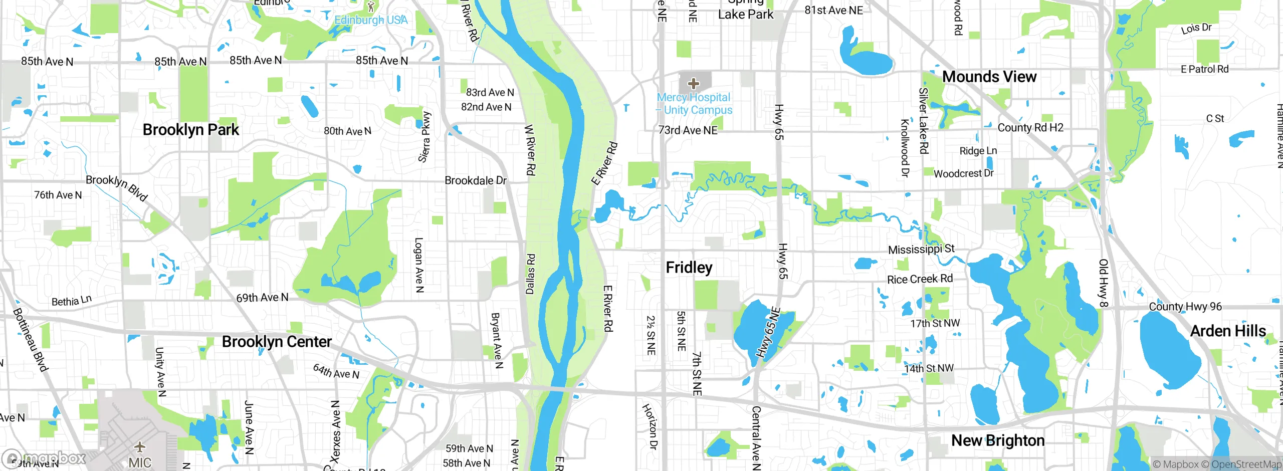 Map showing approximate location