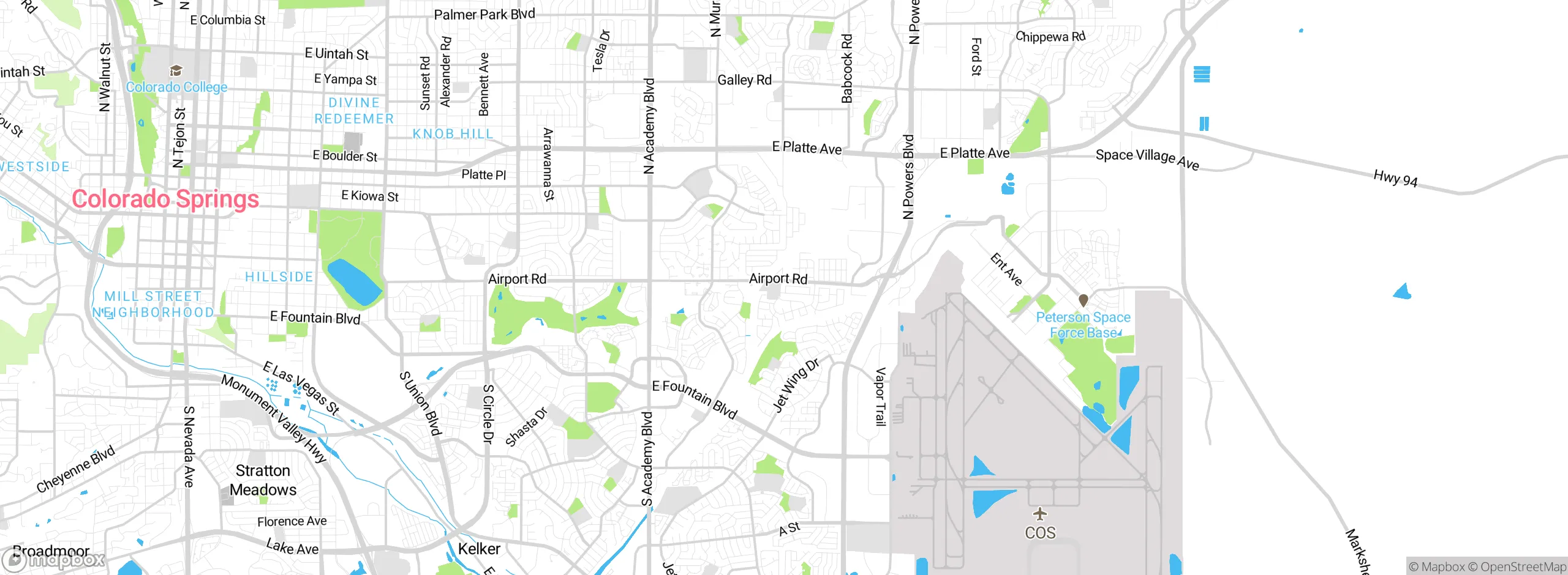 Map showing approximate location