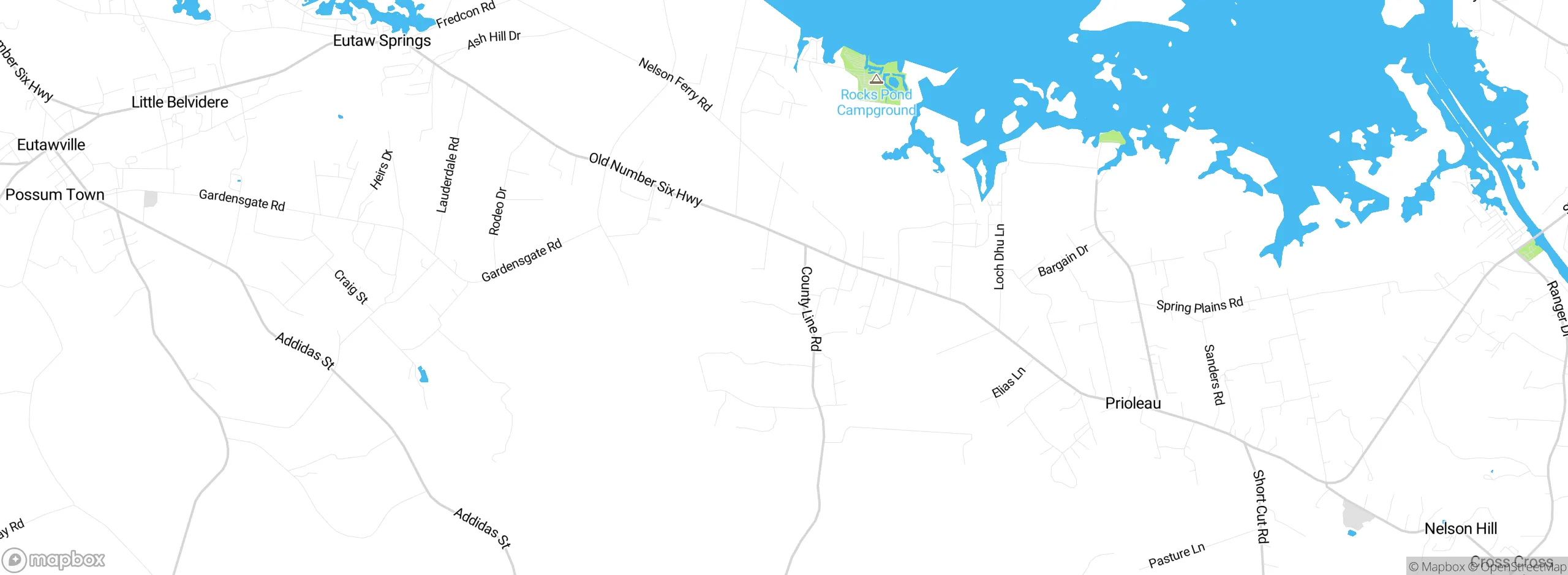 Map showing approximate location