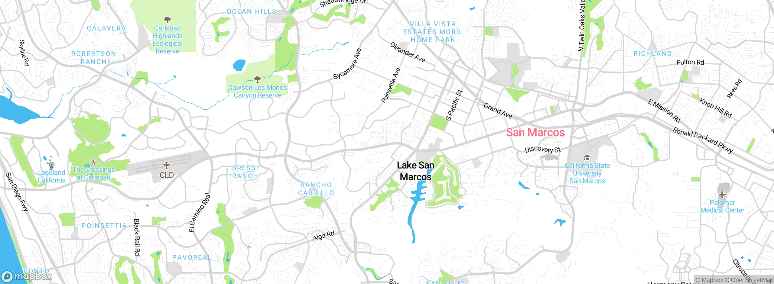 Map showing approximate location