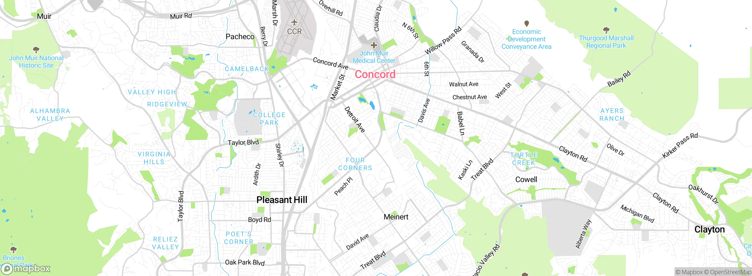 Map showing approximate location