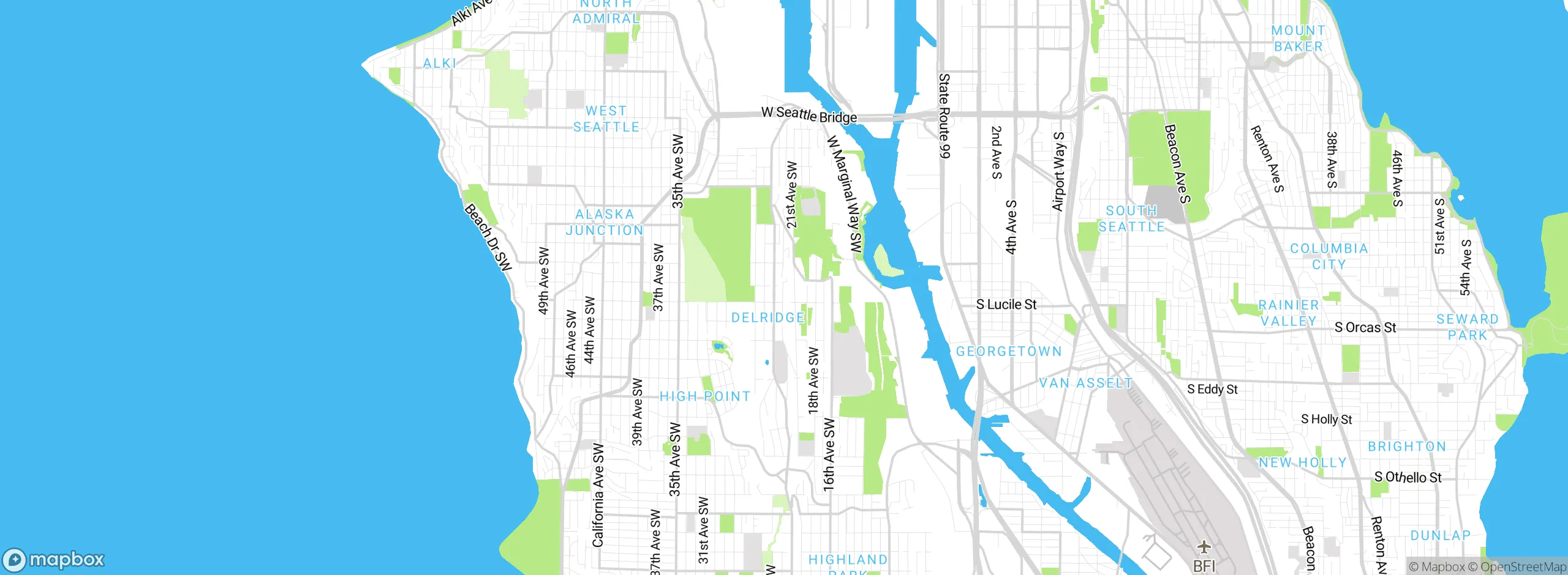 Map showing approximate location