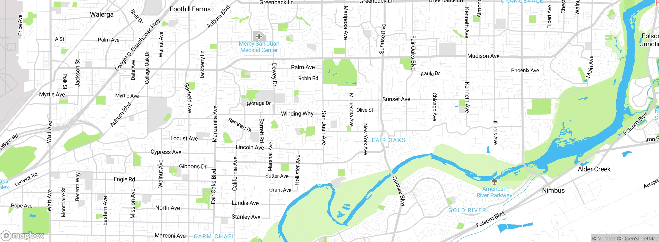 Map showing approximate location