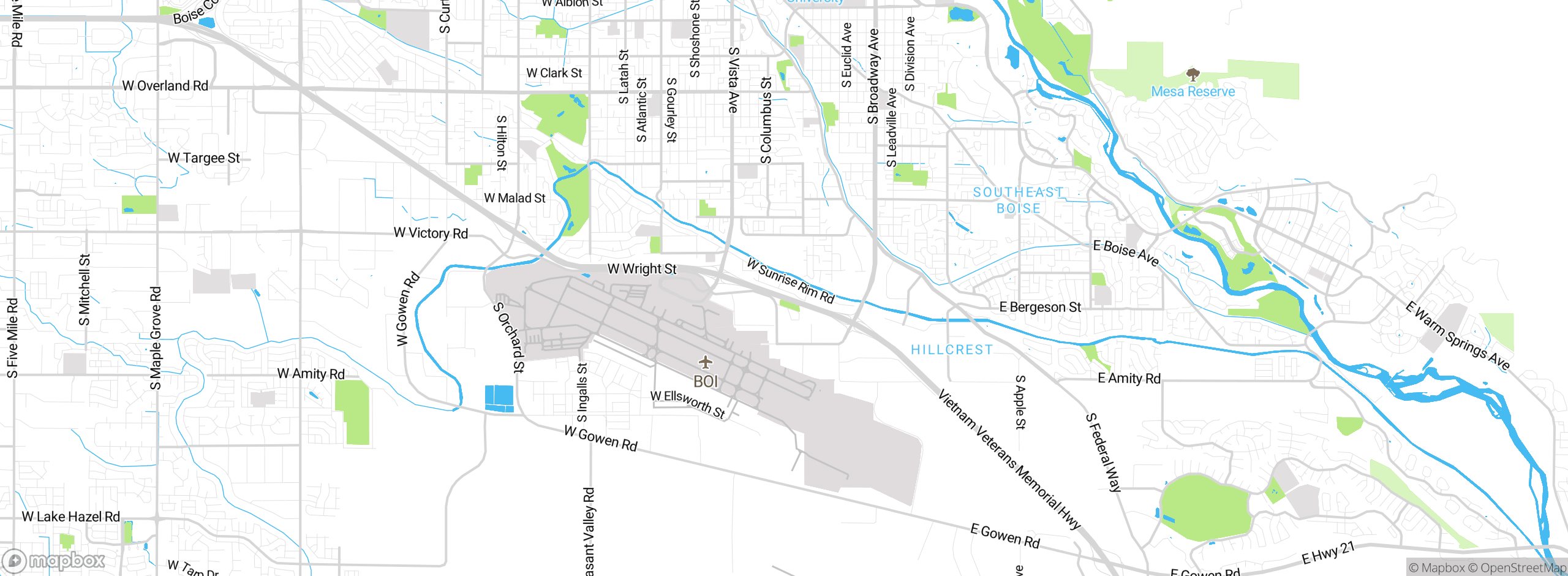 Map showing approximate location