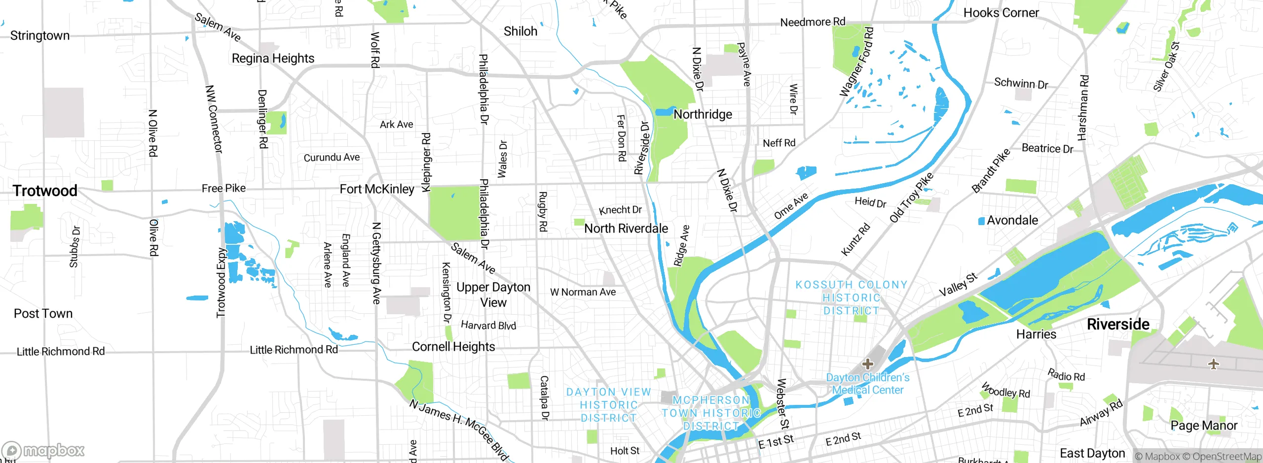 Map showing approximate location