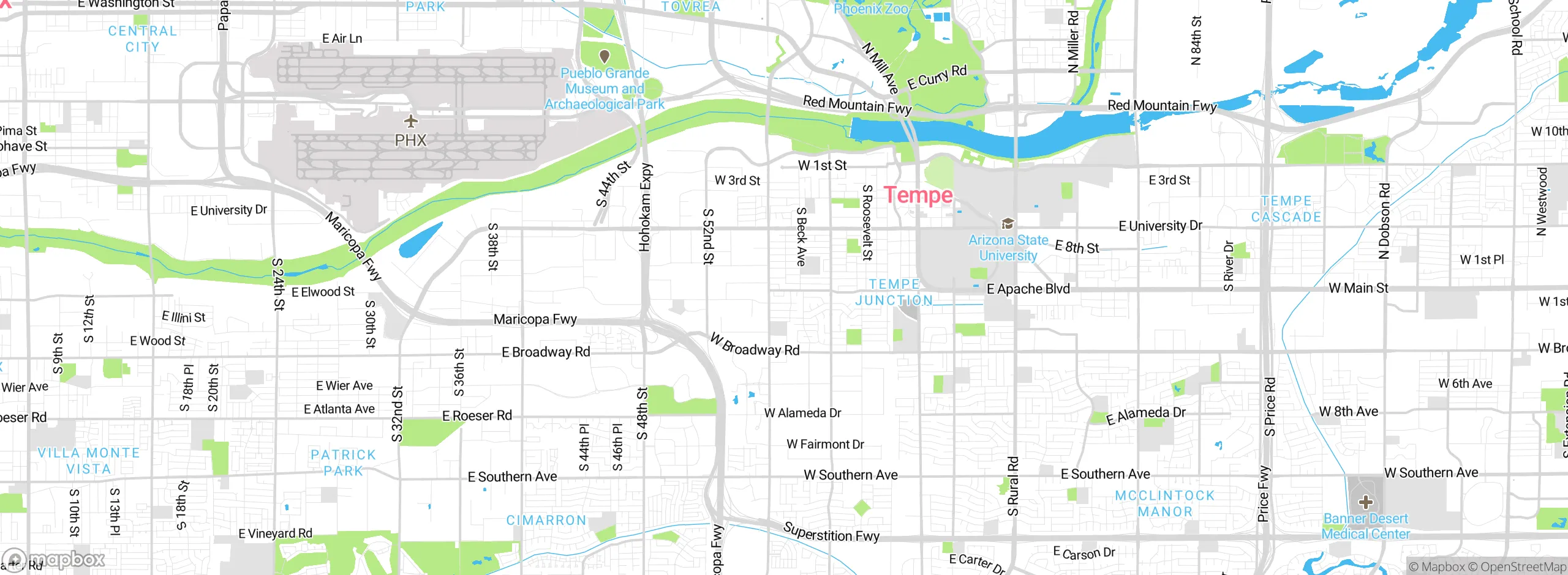 Map showing approximate location