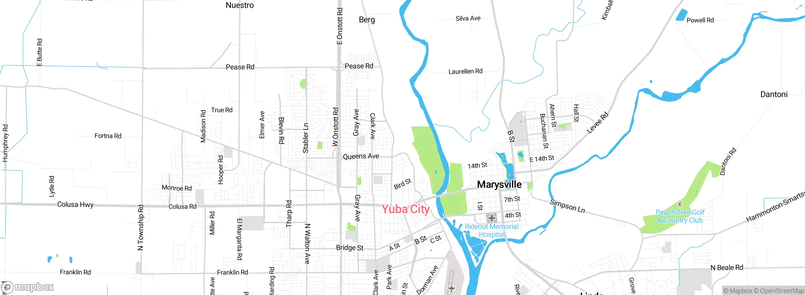 Map showing approximate location