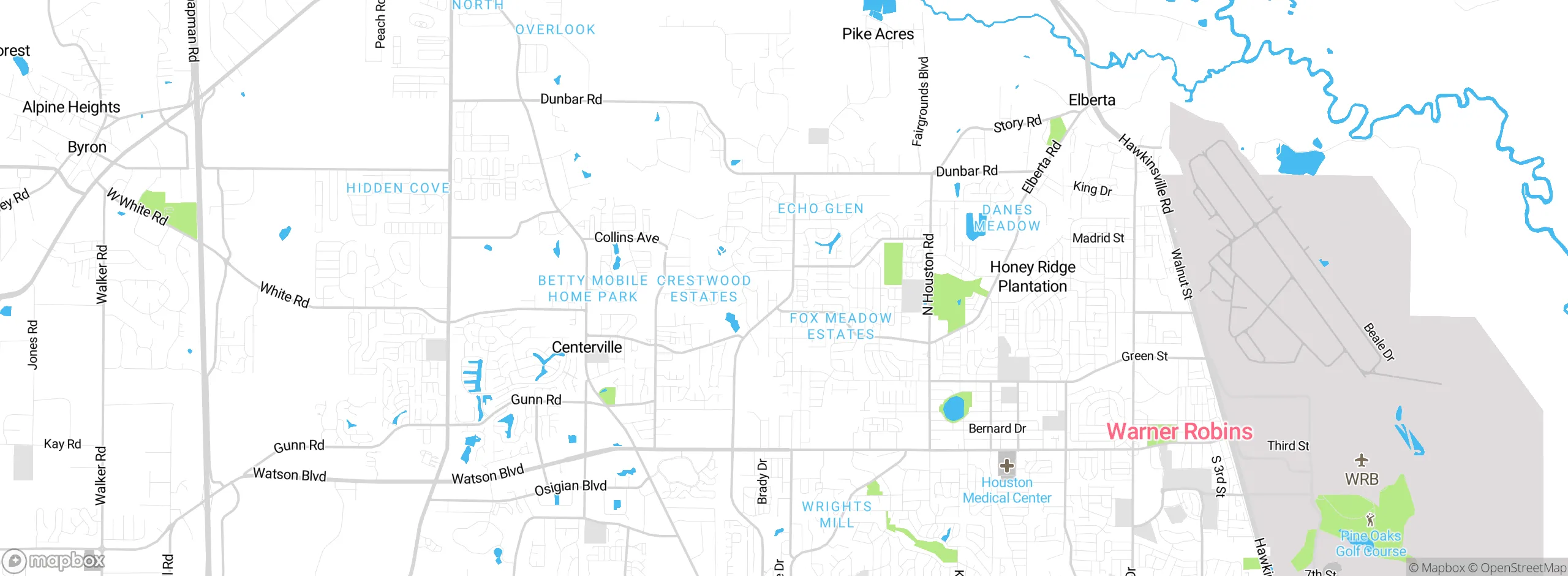 Map showing approximate location