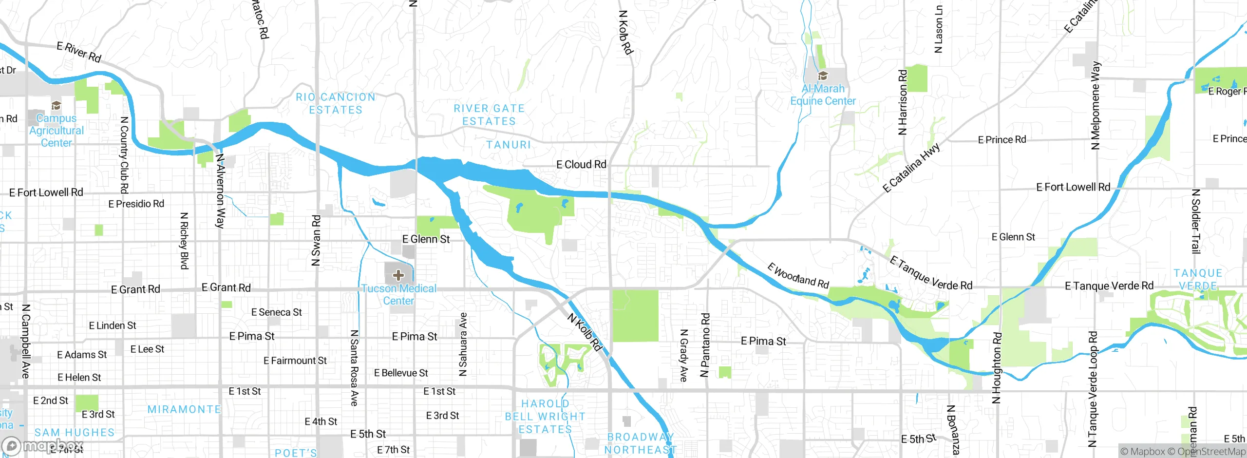 Map showing approximate location