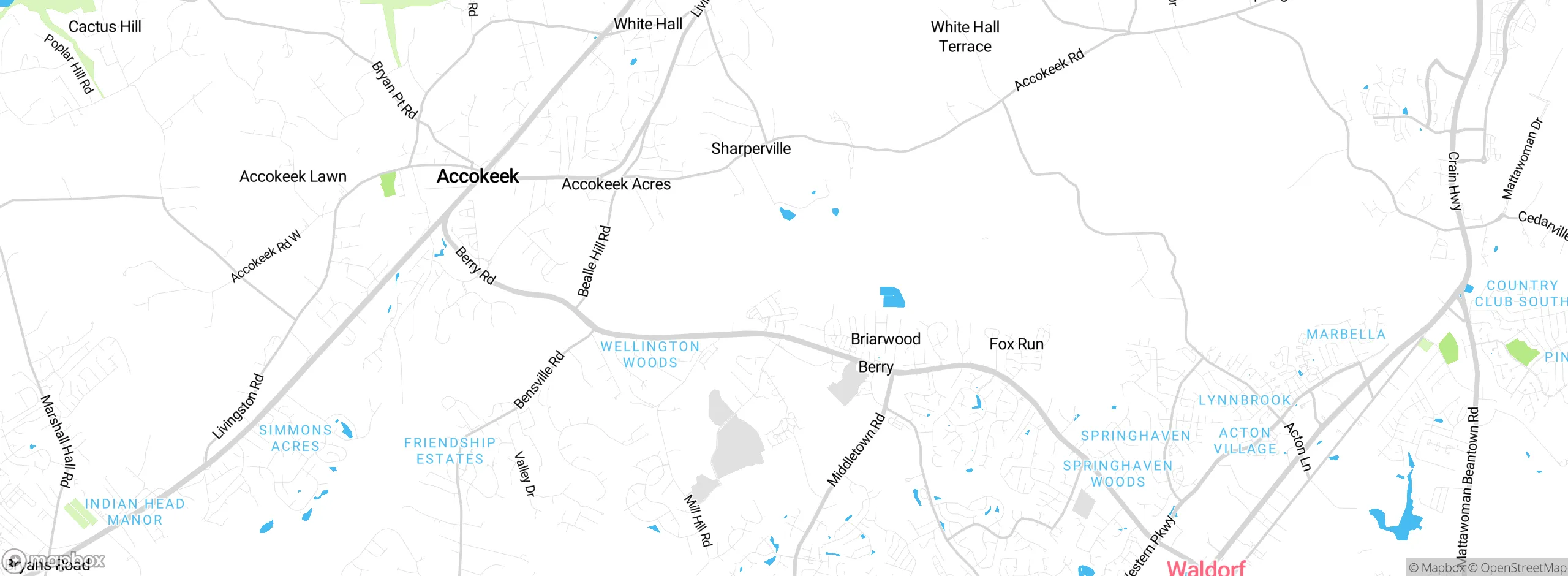 Map showing approximate location