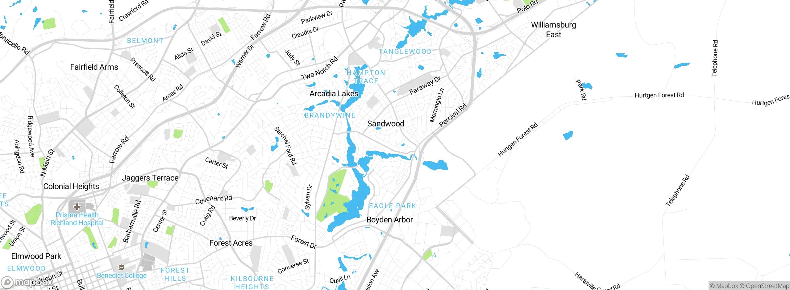 Map showing approximate location