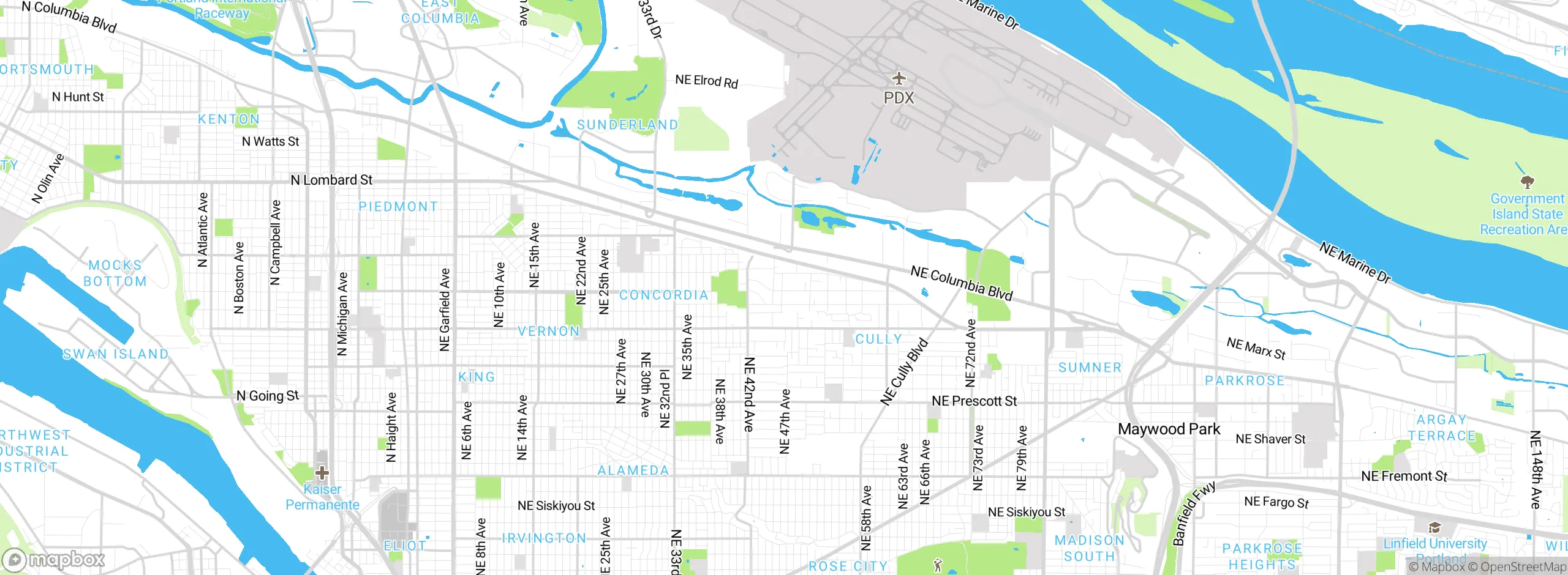 Map showing approximate location
