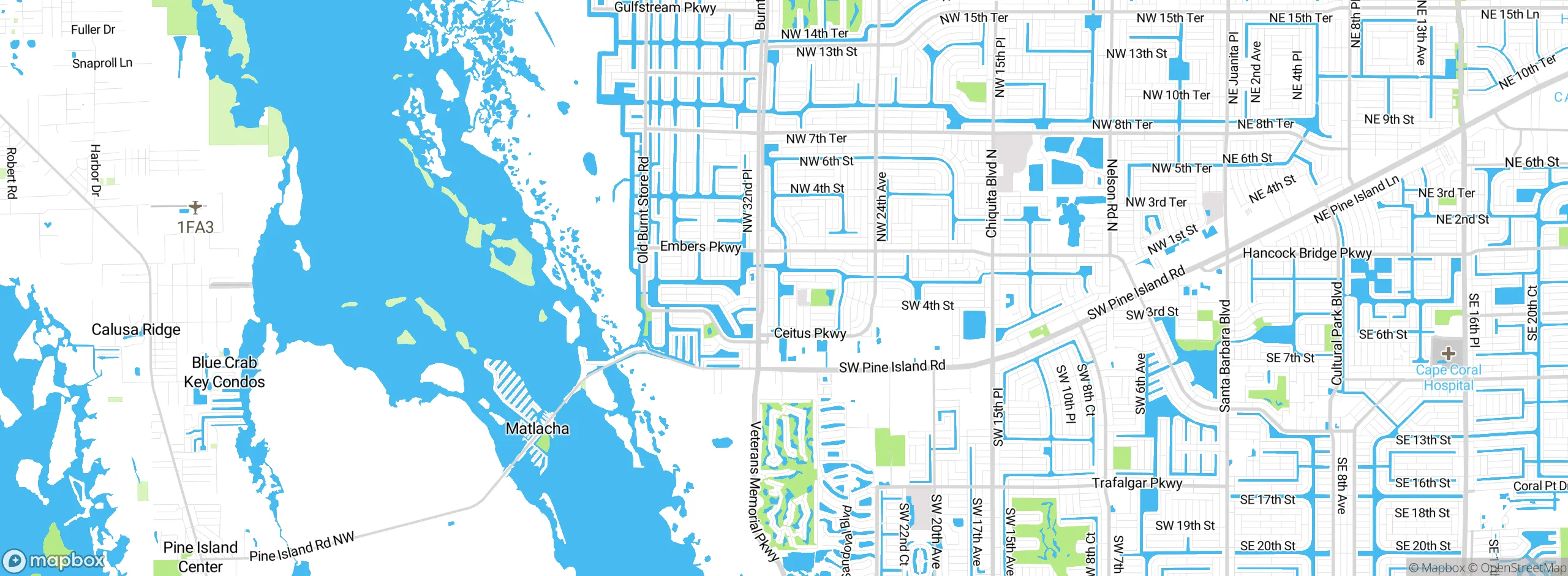 Map showing approximate location
